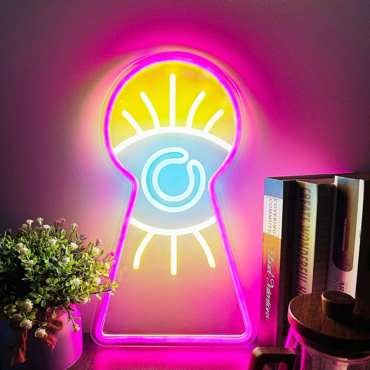 "SPIRITUAL KEYHOLE" NEON SIGN - Light Your Way