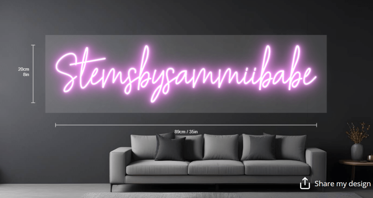 Stemsbysammiibabe Custom Neon Sign - Light Your Way