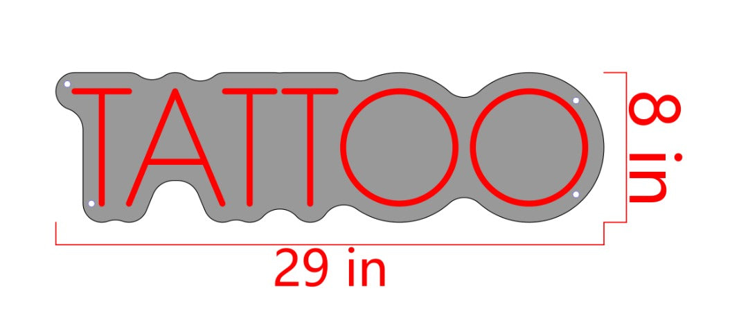 TATTOO Custom Neon Sign (Adjusted Pricing)