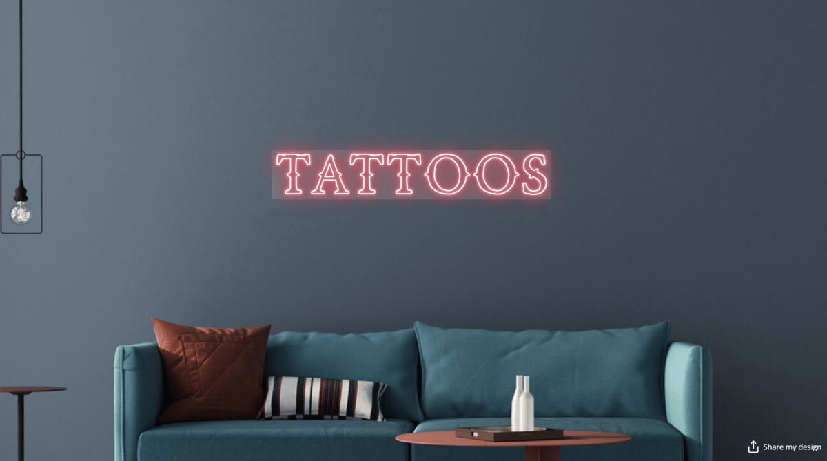 TATTOOS Custom Neon Sign (RGB Version) - Light Your Way