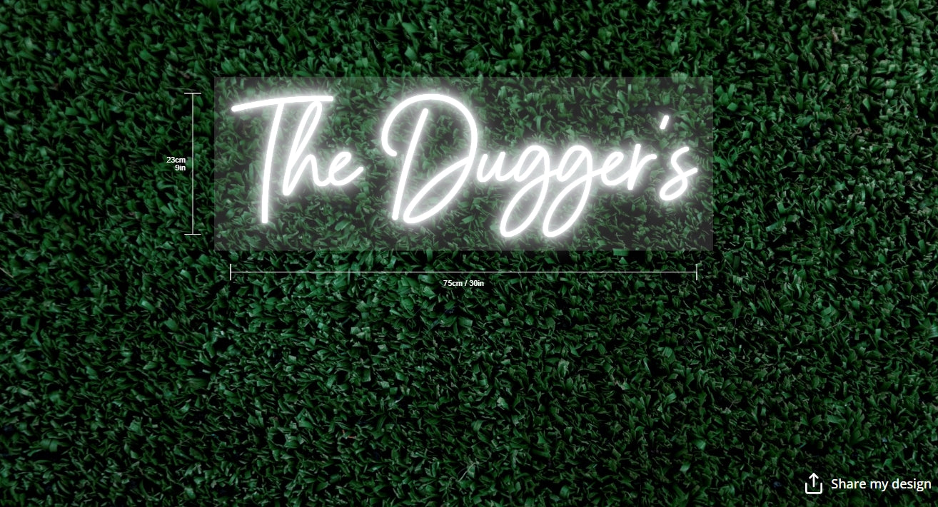 The Dugger's Custom Neon Sign