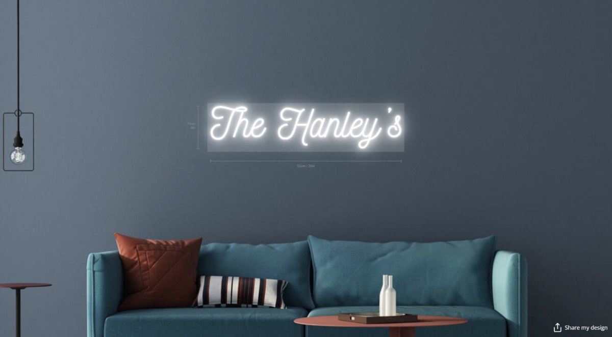 The Hanley's Custom Neon Sign (2FT Length) - Light Your Way
