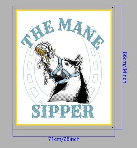 The Mane Sipper Custom Acrylic Backlit Sign - Light Your Way