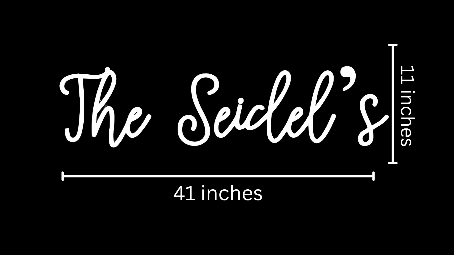 The Seidel's Custom Neon Sign