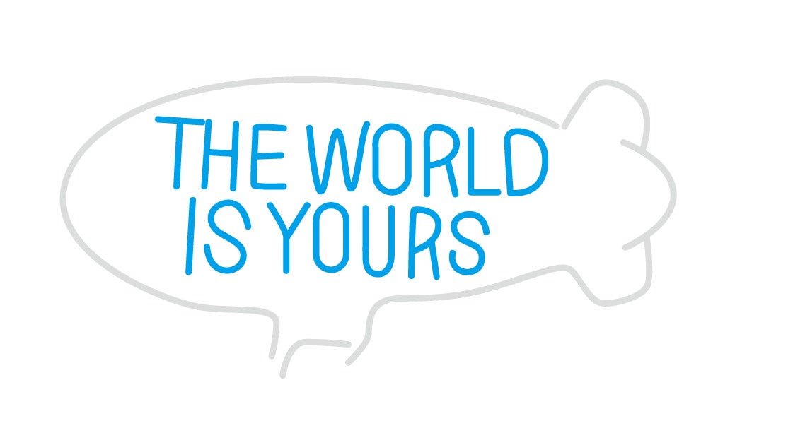 The World Is Yours Custom Neon Sign - Light Your Way