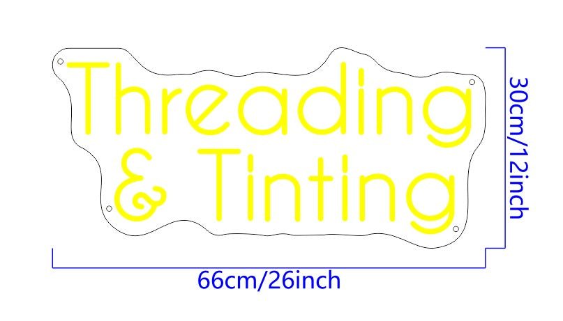 Threading & Tinting Custom Neon Sign (RGB Version) - Light Your Way