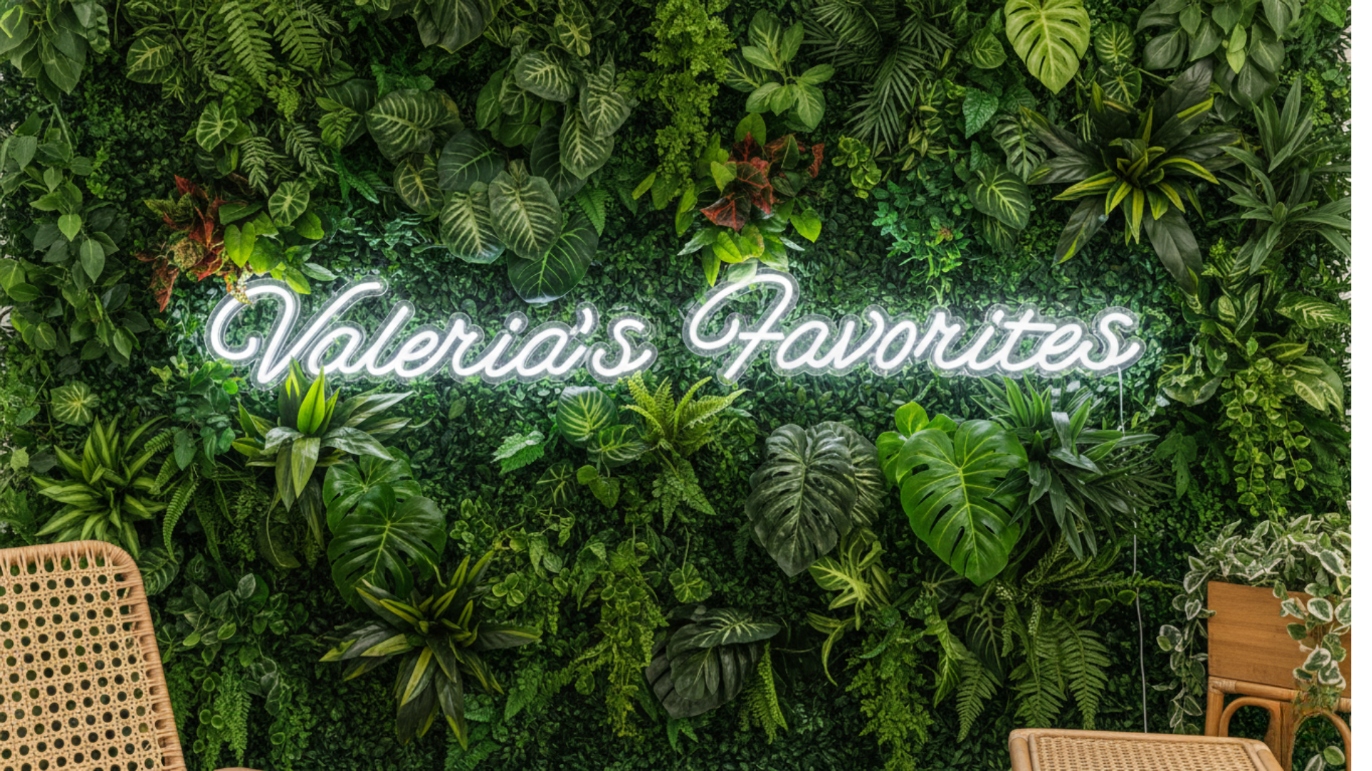 Valeria's Favorites Custom Neon Sign (Discounted Quote)