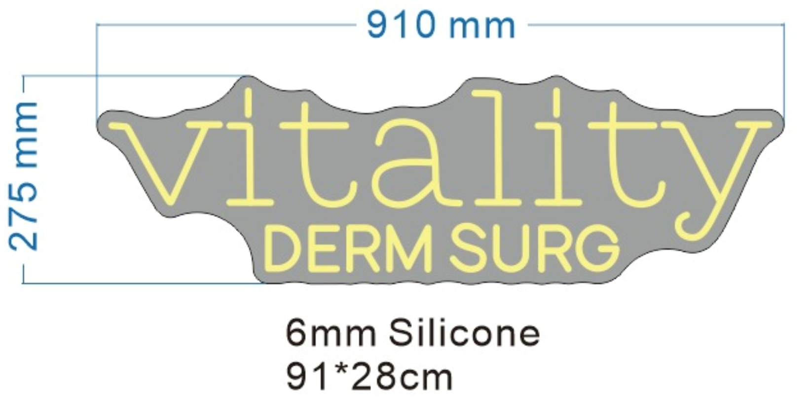Vitality Derm Surg Custom Neon Sign