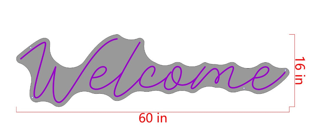 Welcome Custom Neon Sign