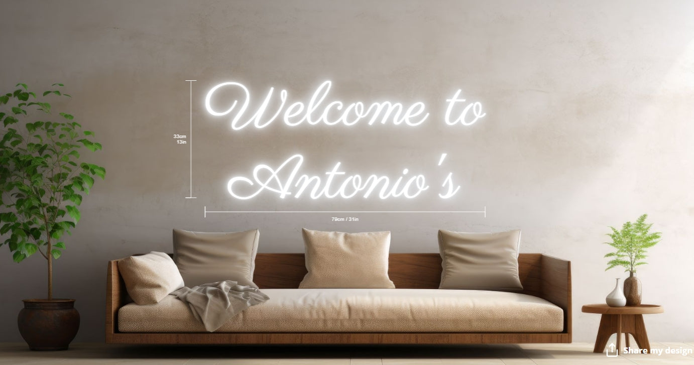 Welcome to Antonio's Custom Neon Sign