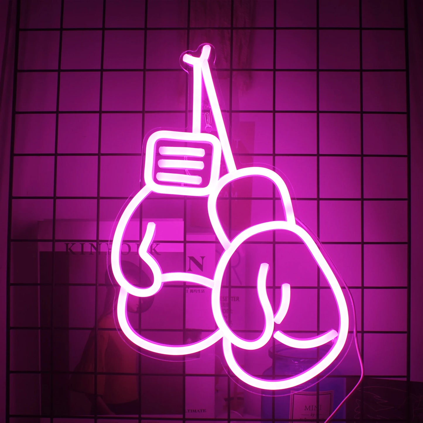 "BOXING GLOVES" NEON SIGN PINK