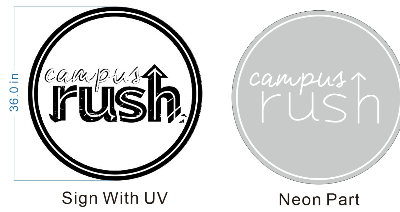 Campus Rush | Custom Neon Sign for Emma - Light Your Way