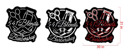 541 Blends Barbershop Custom UV Printed Neon Sign