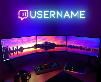 CUSTOM TWITCH NEON SIGN