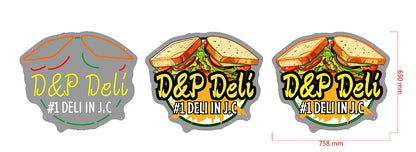 D&P Deli Custom UV Printed Neon Sign