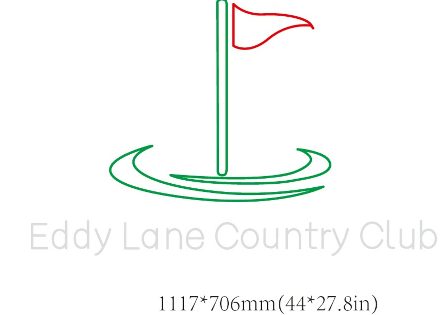 Eddy Lane Country Club Custom Neon Sign