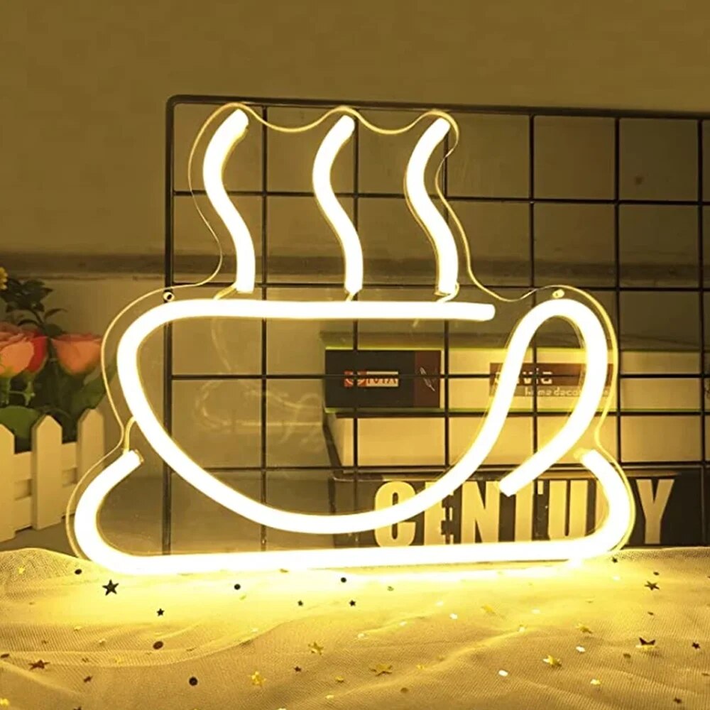  "COFFEE COLLECTION" NEON SIGN