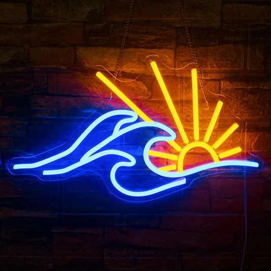 "RIDE THE WAVE" NEON SIGN