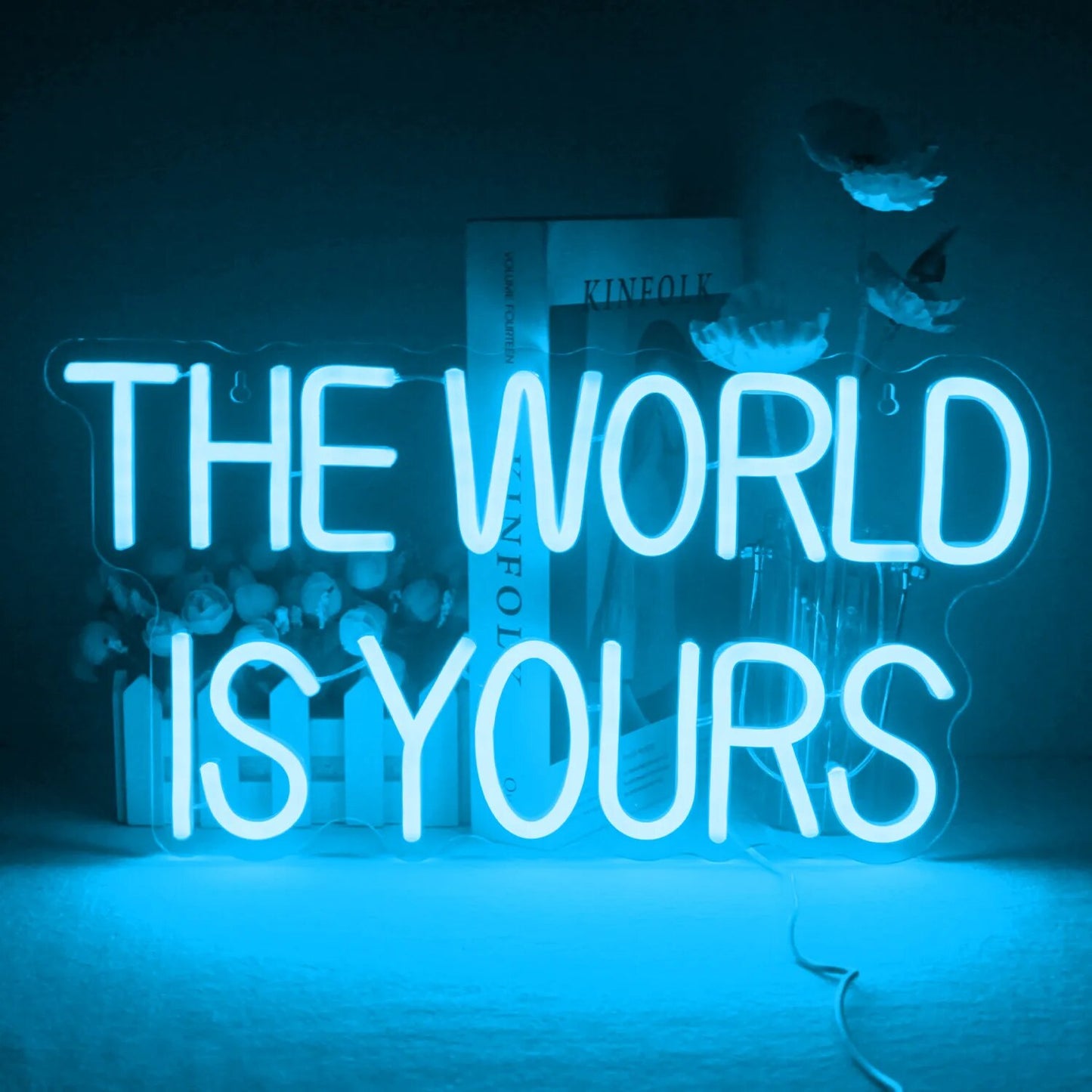  "THE WORLD IS YOURS" Neon Sign