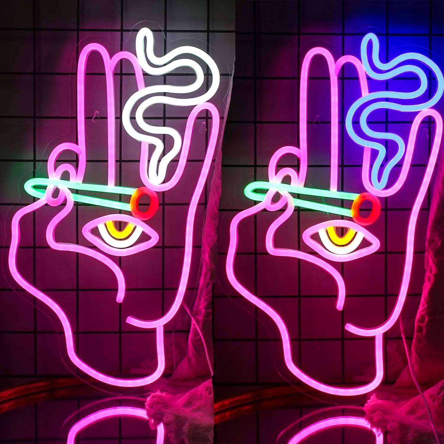 "HIPPY HAND" NEON SIGN