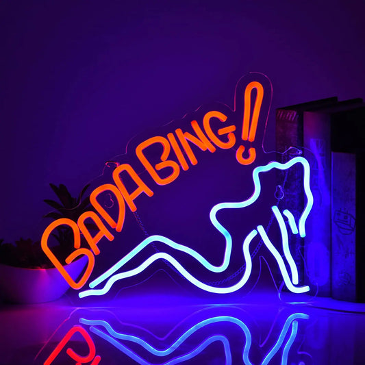 Bada Bing Neon Sign