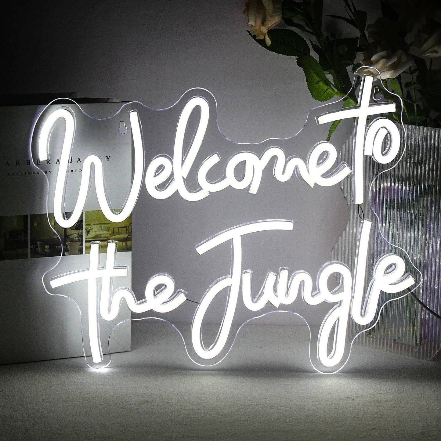 "WELCOME TO THE JUNGLE" NEON SIGN