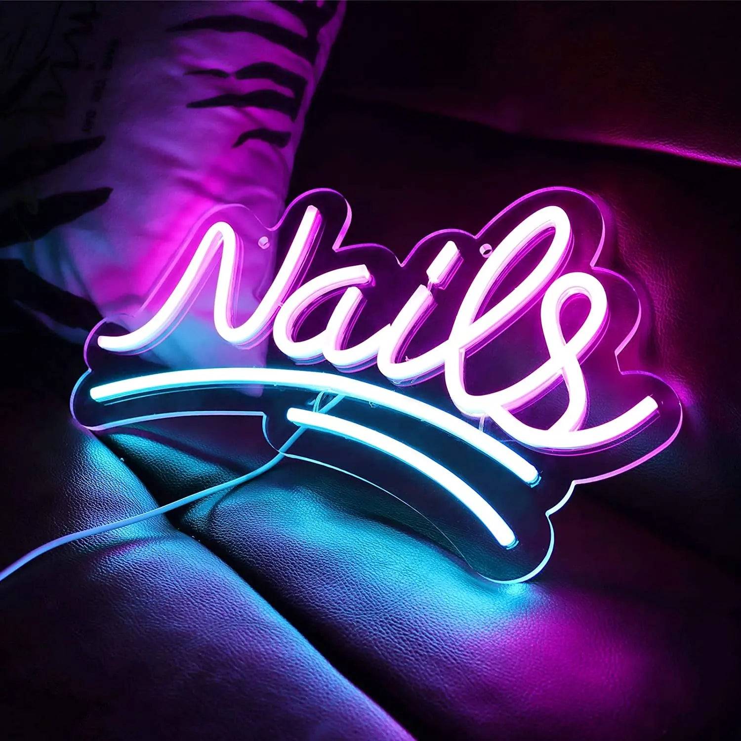  "NAILS COLLECTION" NEON SIGNS