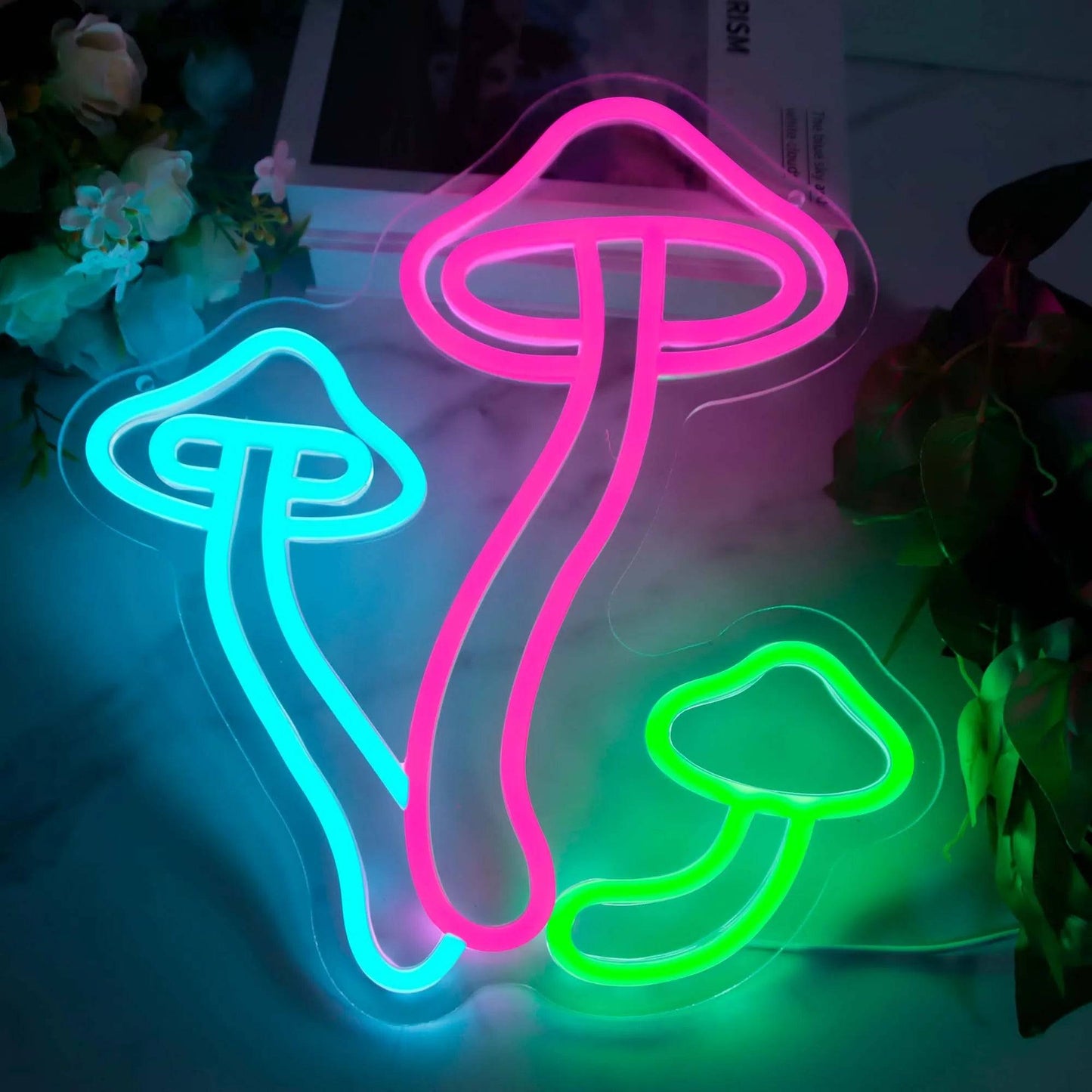 Mushroom neon sign