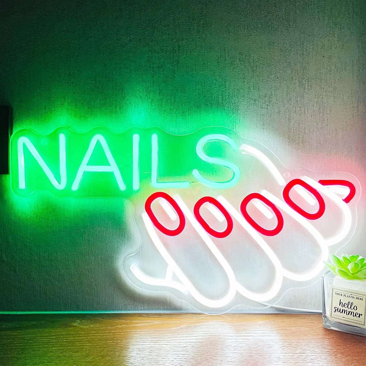  "NAILS COLLECTION" NEON SIGNS