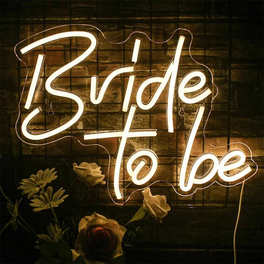 "BRIDE TO BE" NEON SIGN