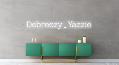 Debreezy Yazzie Custom Neon Sign (Option 1)