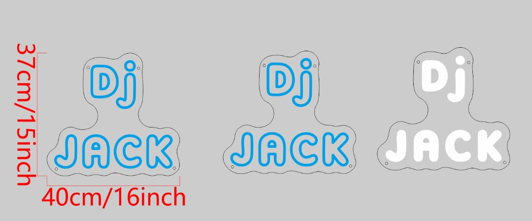 DJ Jack Custom UV Printed Sign