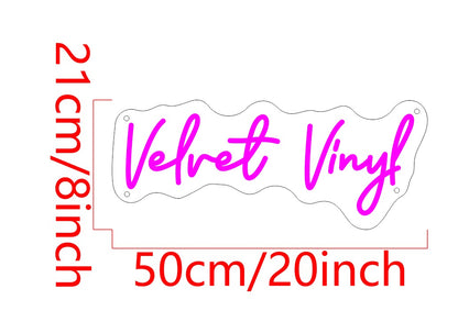 Velvet Vinyl Custom Neon Sign (RGB Version)