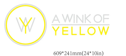 A Wink of Yellow Custom Neon Sign - Light Your Way