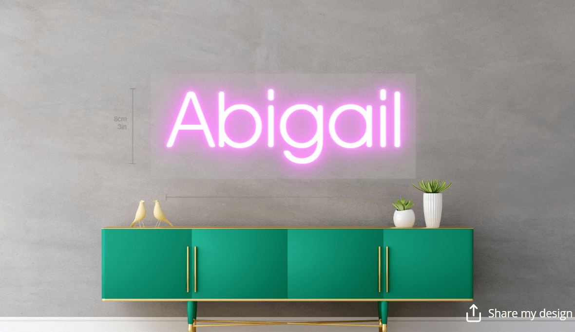 Abigail Custom Neon Sign - Light Your Way