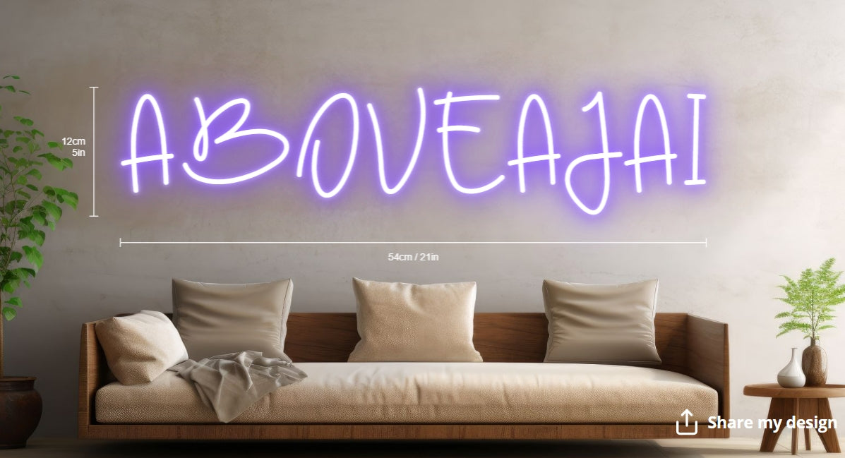 ABOVEAJAI Custom Neon Sign