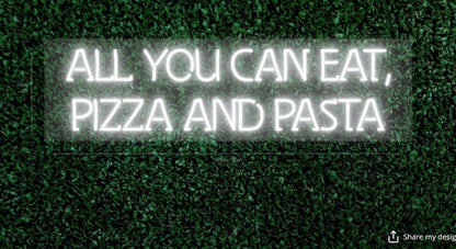 All You Can Eat Custom Neon Sign - Light Your Way