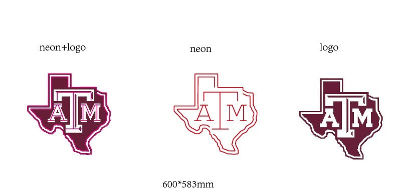 Texas A&M Custom UV Printed Logo (Size Option 1)