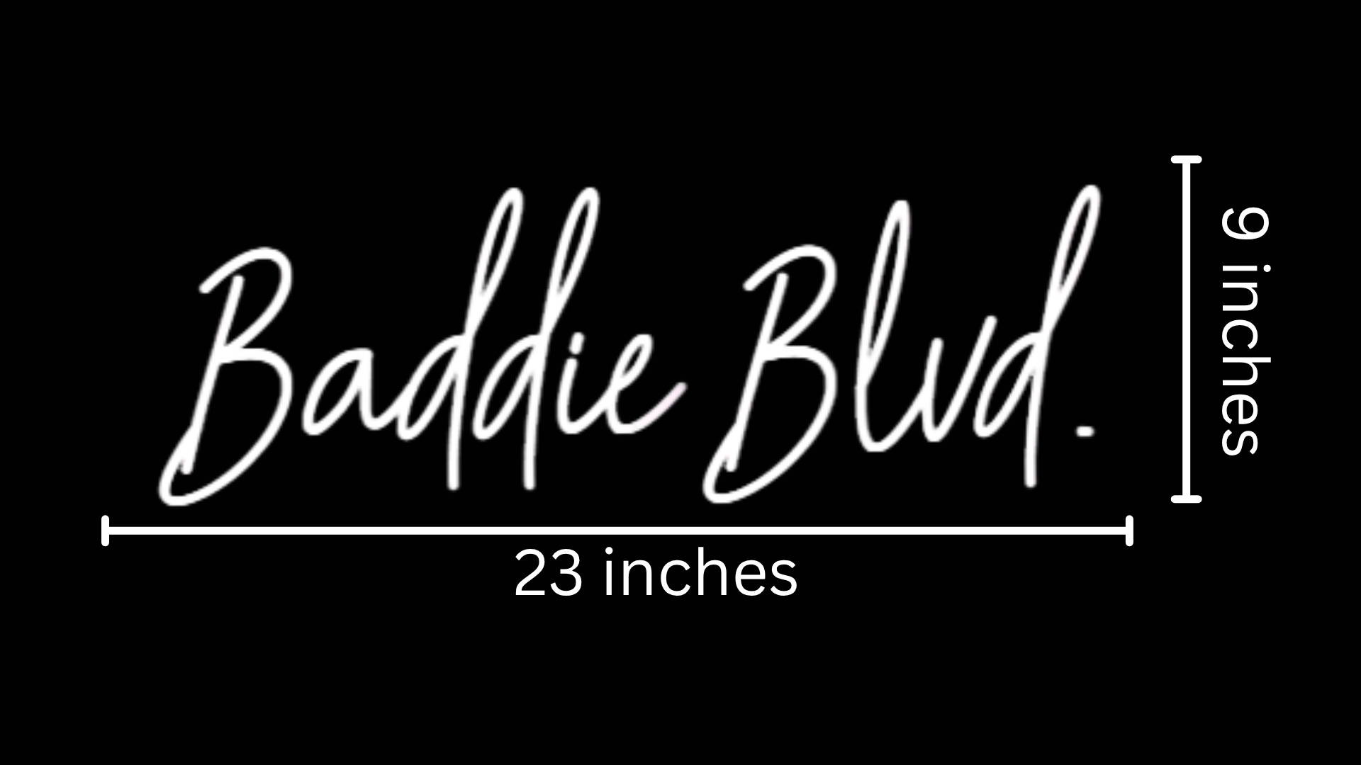 Baddie Blvd. Custom Neon Sign