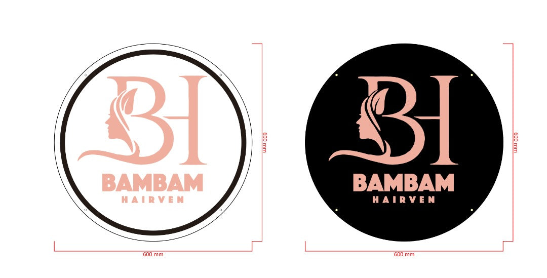 BAMBAM Acrylic Backlit Sign