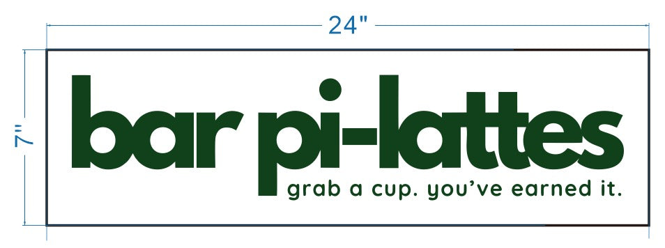 Bar pi-lattes Logo Sign