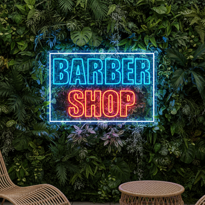 Barbershop Custom Neon Sign (Design Option #1)