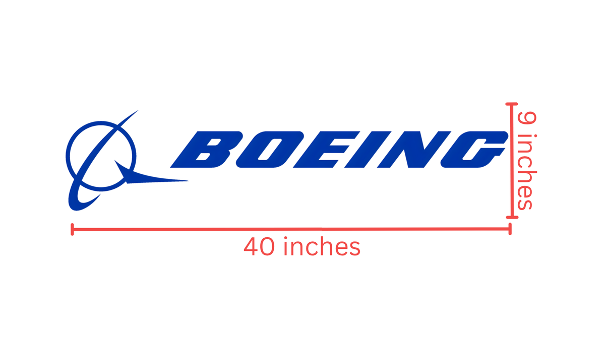 Boeing Logo Custom 3D Backlit Sign (Size Option #1) – Light Your Way