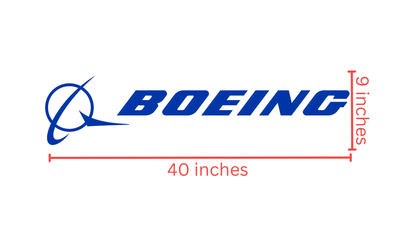 Boeing Logo Custom 3D Backlit Sign (Size Option #1)
