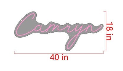 Camryn Custom Neon Sign (Design Option 2)