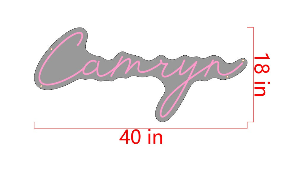 Camryn Custom Neon Sign (Design Option 2)