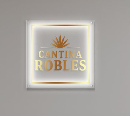 Cantina Robles Custom Acrylic Backlit Sign