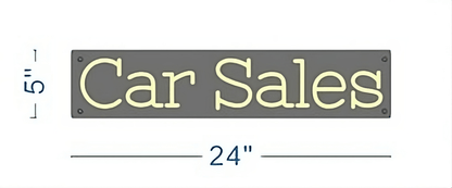 Car Sales Custom Neon Sign (Version #02) - Light Your Way