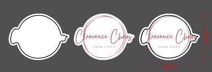 Clearance Chaos Custom Acrylic Backlit Sign (Design Option #1)