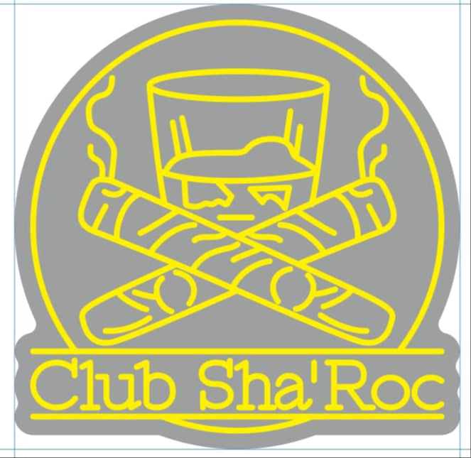 Club Sha'Rock Custom Neon Sign (Bigger Version)